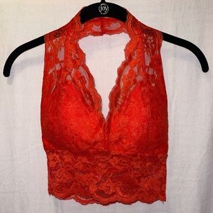 Red Lace Bralette